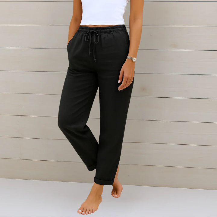 Ellaine | Women's Linen Stretch Trousers 3