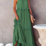 Enya | Ruffle Detail Maxi Dress