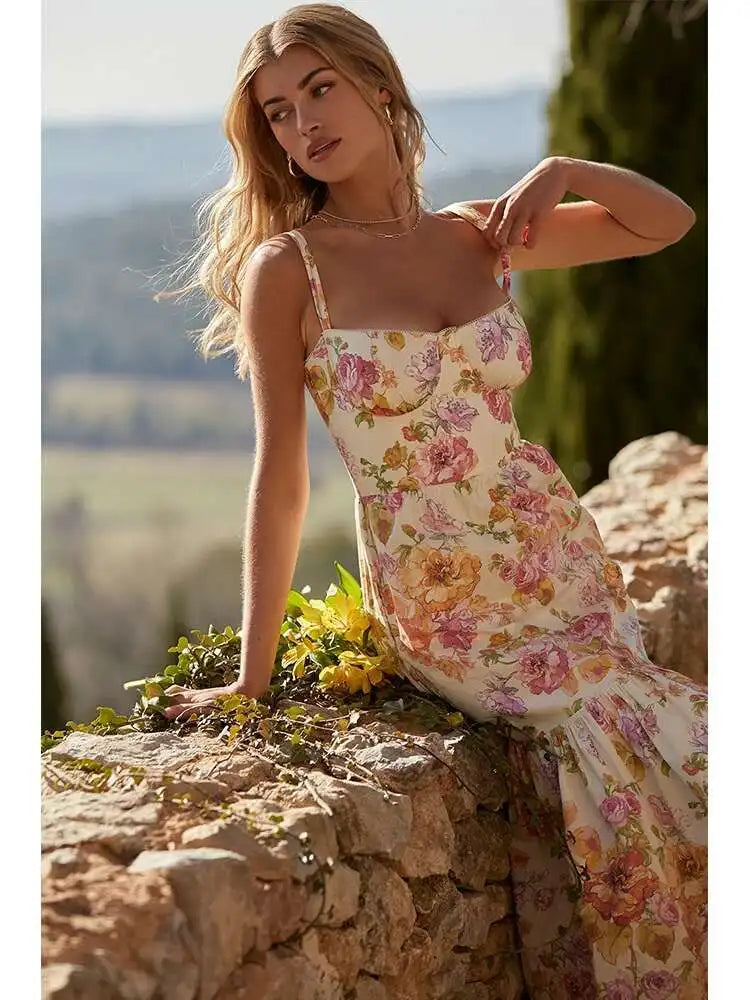 Fleur | Elegant Floral Midi Dress 1