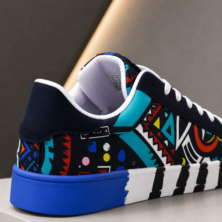 GRAFFITI PRINT SKATE SHOES
