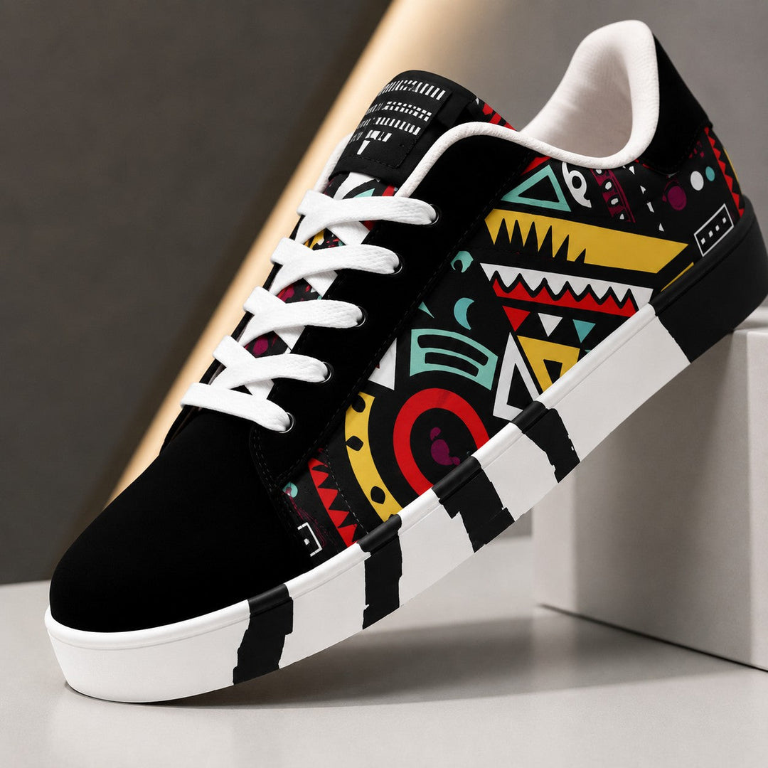 GRAFFITI PRINT SKATE SHOES