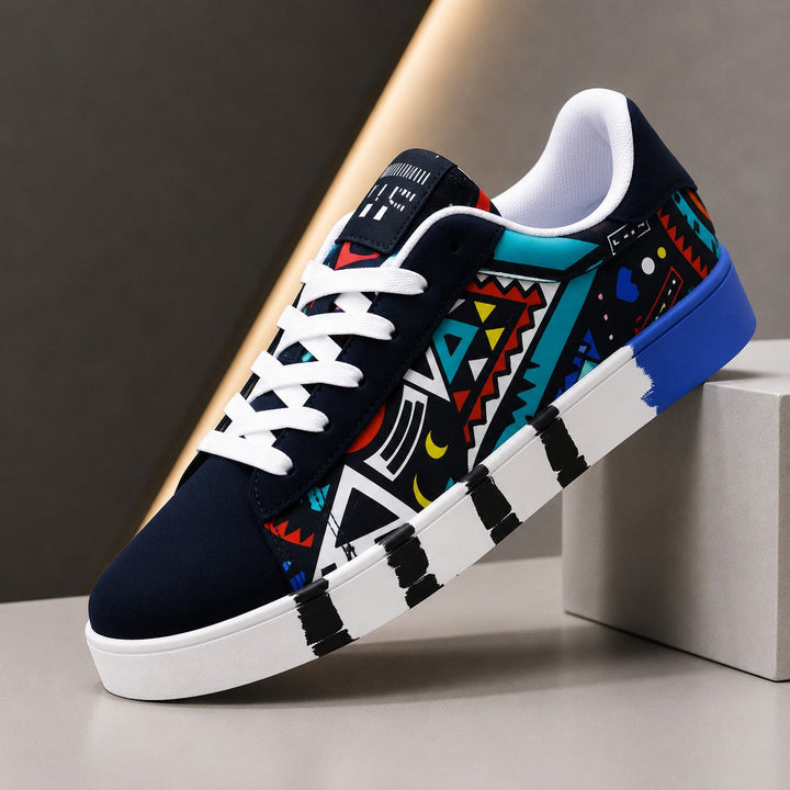 GRAFFITI PRINT SKATE SHOES