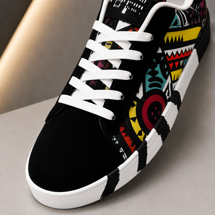 GRAFFITI PRINT SKATE SHOES