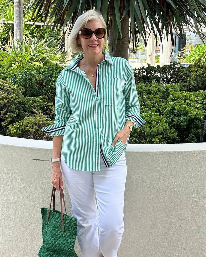 Ginney | Women's Striped Blouse 3