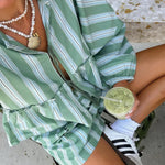 Graziana | Elegant Summer Striped Set