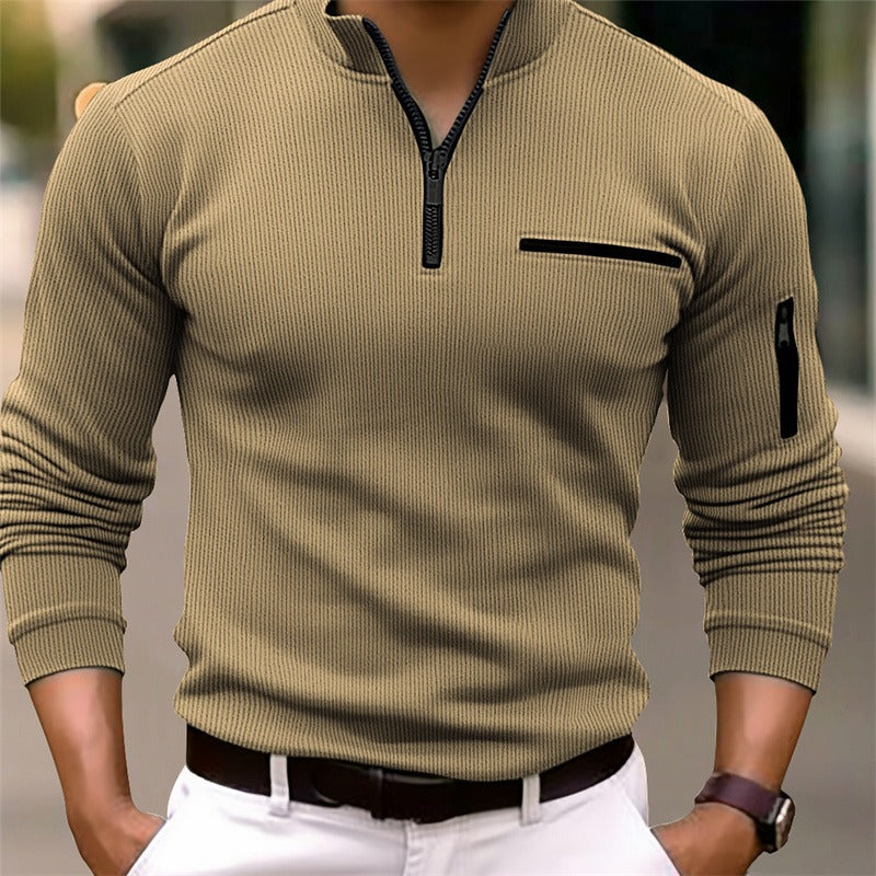 Gusteous | Long-sleeved shirt with zipper 1