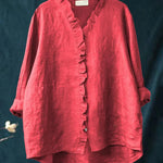 Hailey | Frill Button Blouse