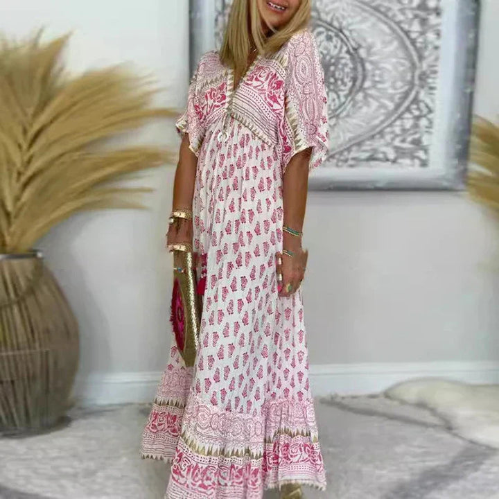 Helena - Boho Tiered Maxi Dress