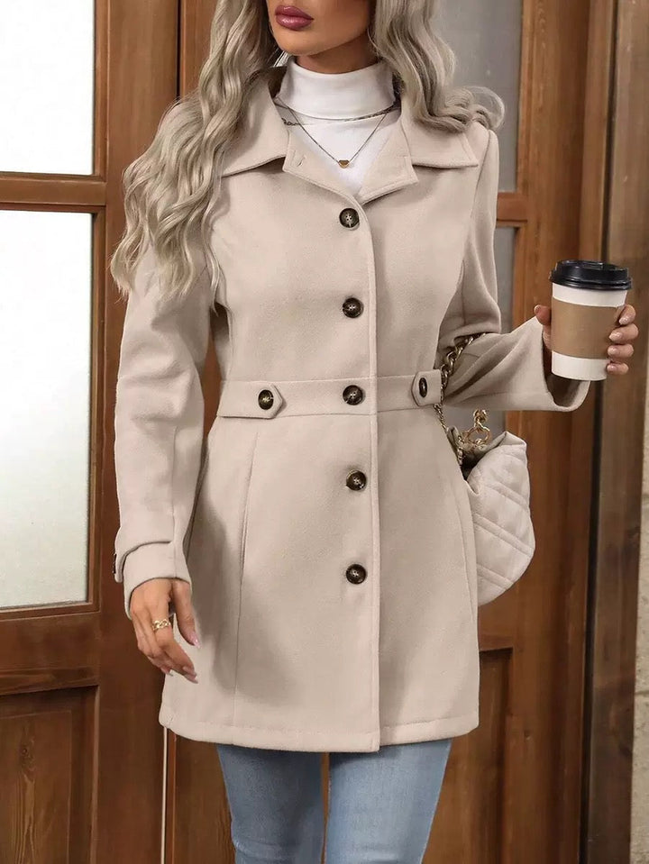 Elena | Classic Belted Coat for Effortless Style