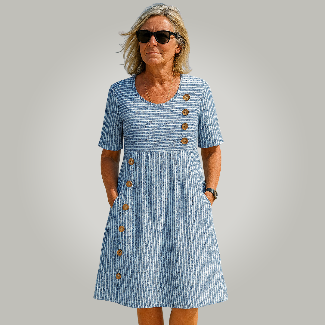 Isabella | Women's Striped Summer Dress 0