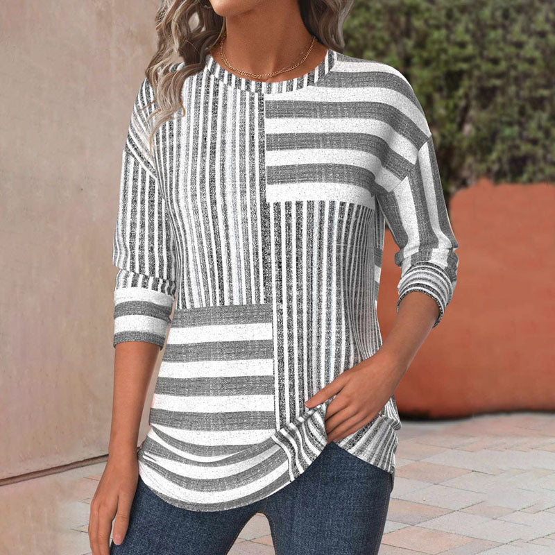 Jacqueline | Women's Striped Blouse 0