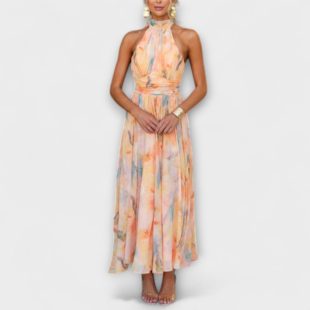 Jasmine | Women's Watercolor Summer Dress 0