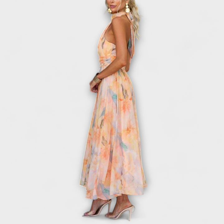 Jasmine | Women's Watercolor Summer Dress 3