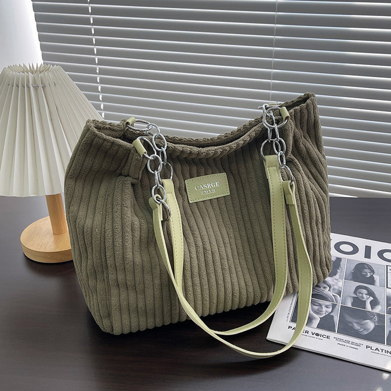 Julia | Stylish Corduroy Tote Bag 0