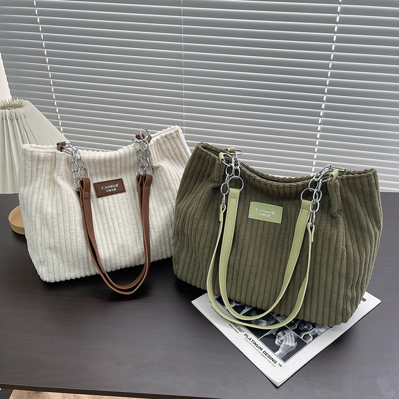 Julia | Stylish Corduroy Tote Bag 1