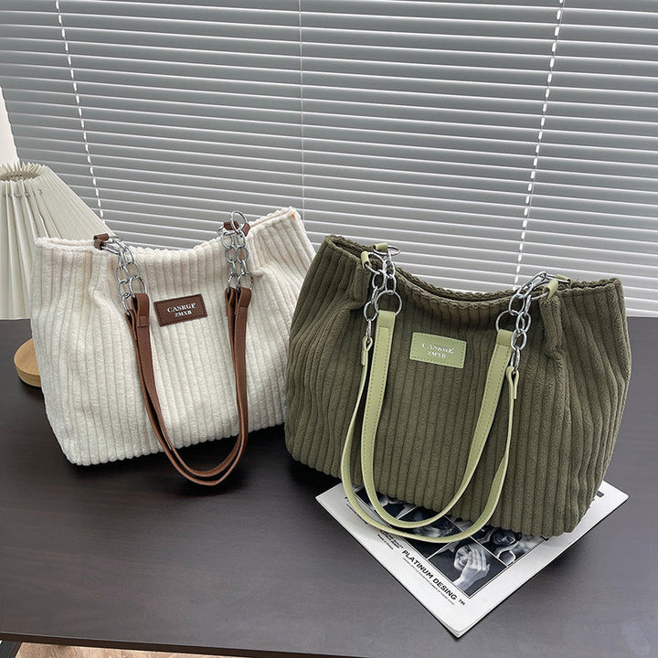 Julia | Stylish Corduroy Tote Bag 1