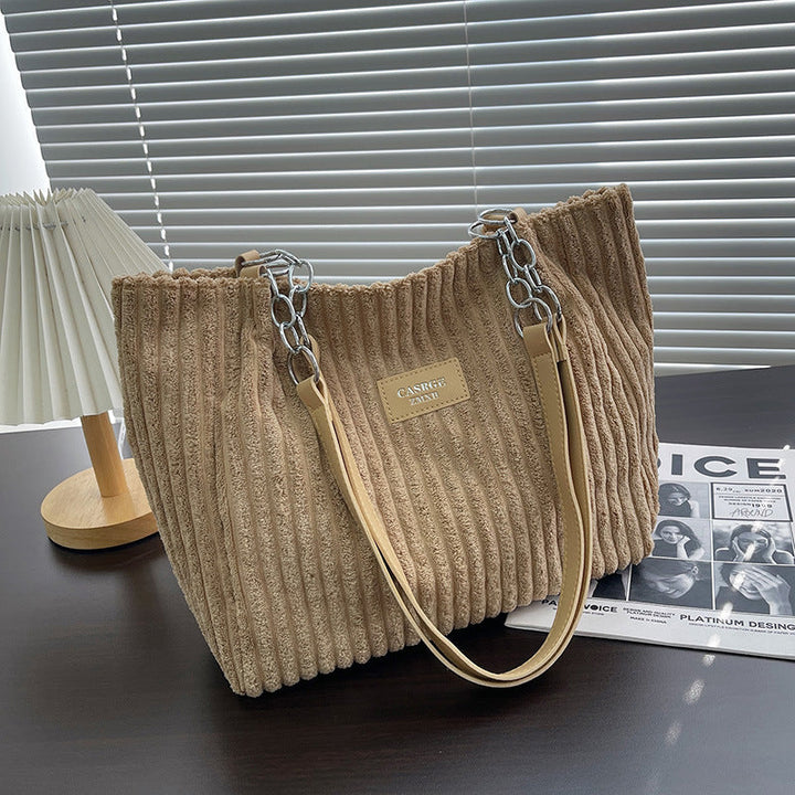 Julia | Stylish Corduroy Tote Bag 2