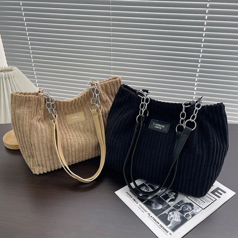 Julia | Stylish Corduroy Tote Bag 5