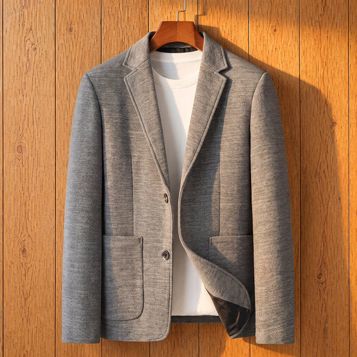 KNIT TEXTURE TAILORED BLAZER