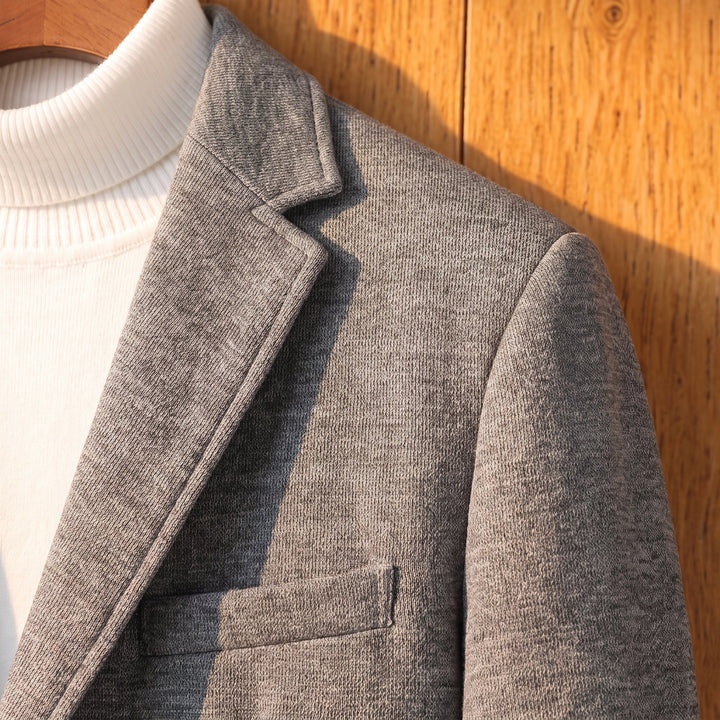 KNIT TEXTURE TAILORED BLAZER