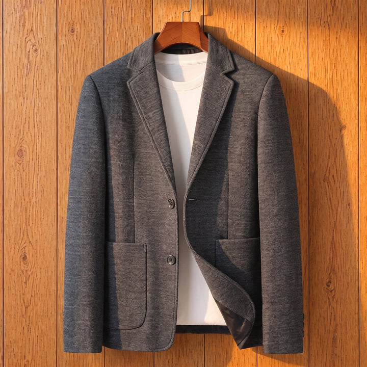 KNIT TEXTURE TAILORED BLAZER