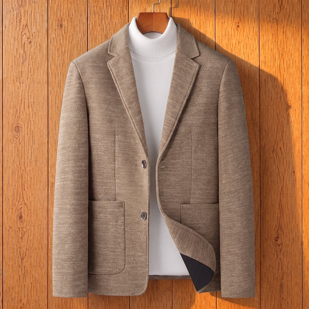 KNIT TEXTURE TAILORED BLAZER