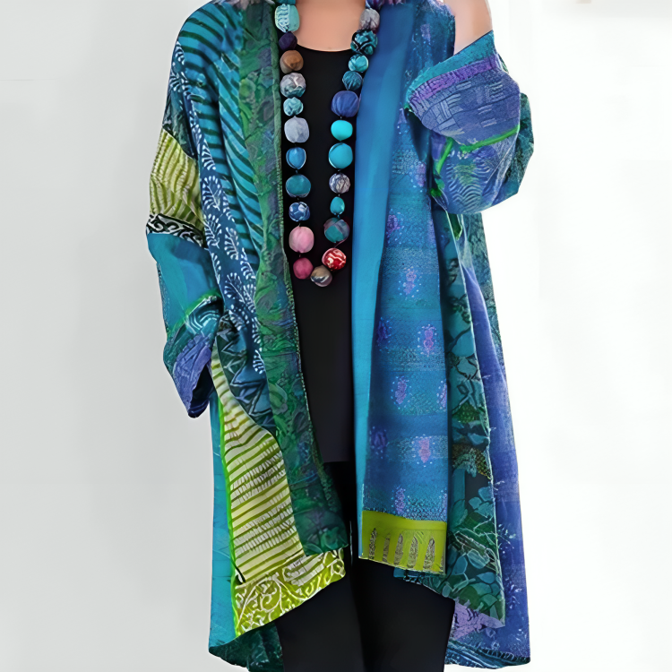 Kathleen | Women's Kimono, Artistic Patchwork 0