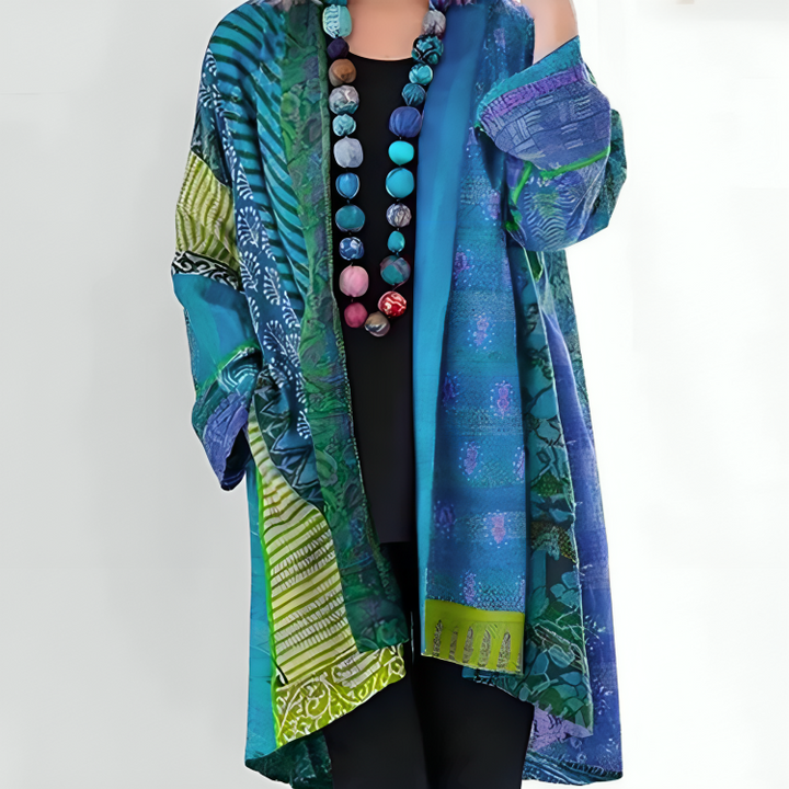 Kathleen | Women's Kimono, Artistic Patchwork 0