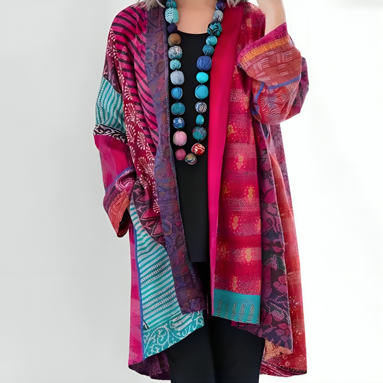 Kathleen | Women's Kimono, Artistic Patchwork 1