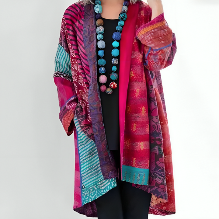 Kathleen | Women's Kimono, Artistic Patchwork 1