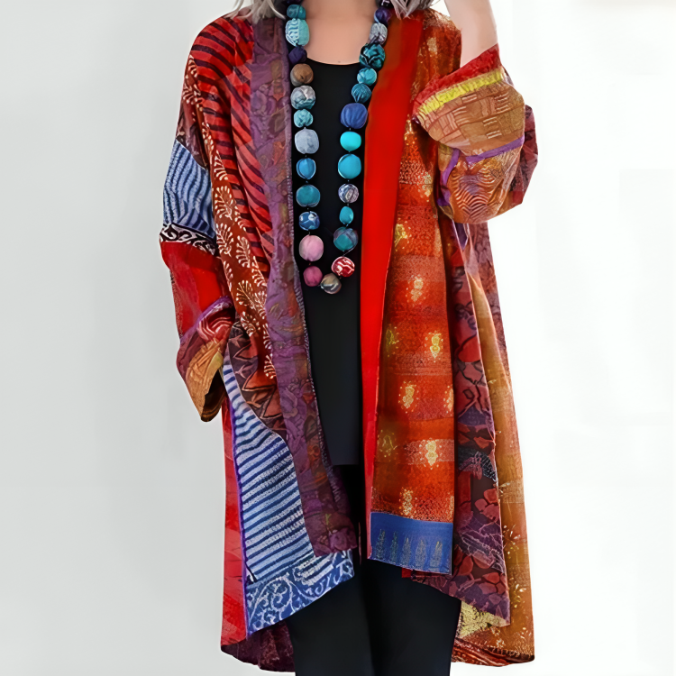 Kathleen | Women's Kimono, Artistic Patchwork 2