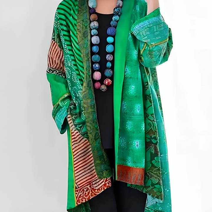 Kathleen | Women's Kimono, Artistic Patchwork 3