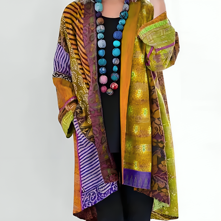 Kathleen | Women's Kimono, Artistic Patchwork 4