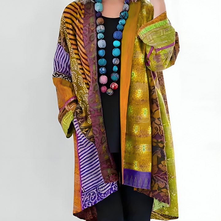 Kathleen | Women's Kimono, Artistic Patchwork 4