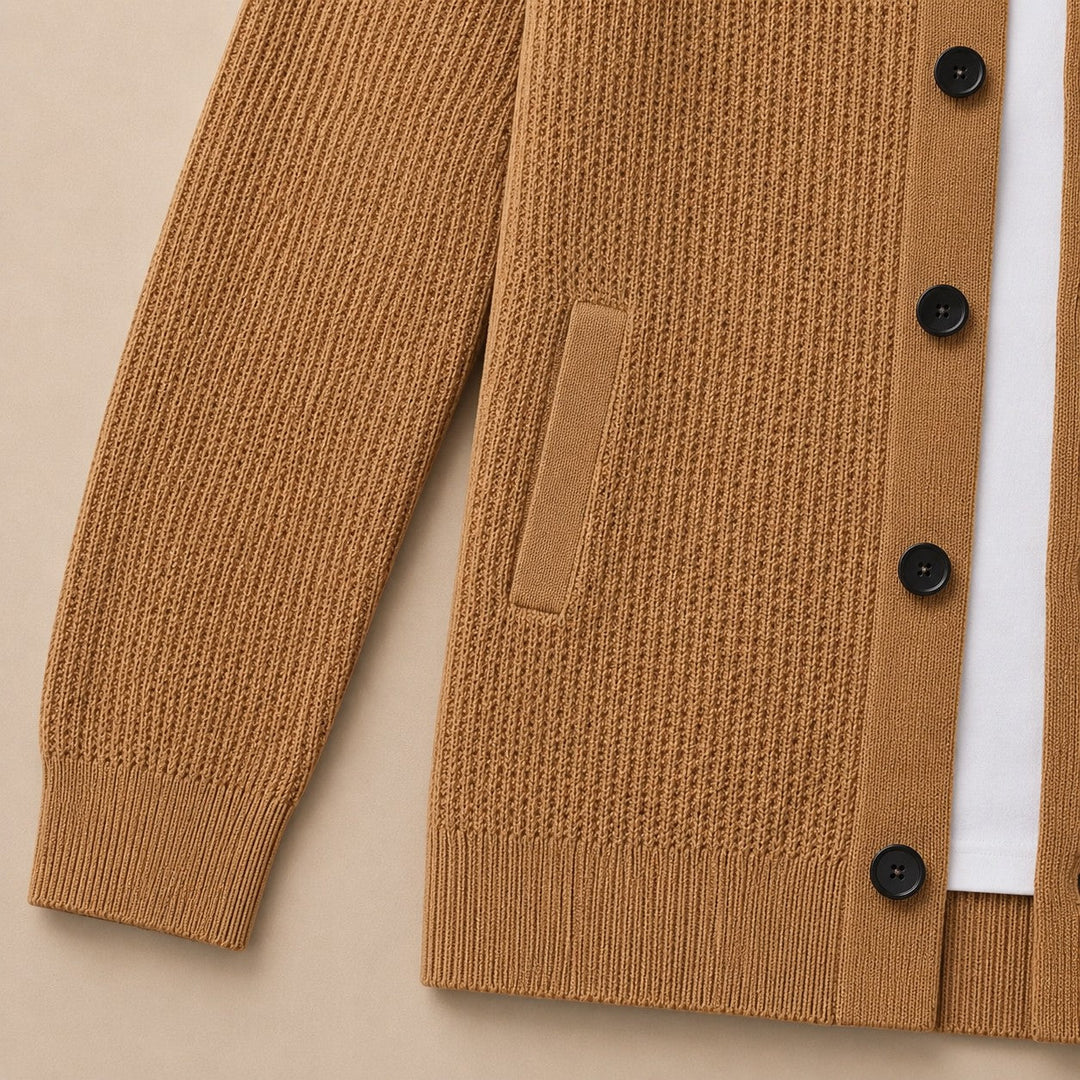 LAYERED SOFT KNIT CARDIGAN