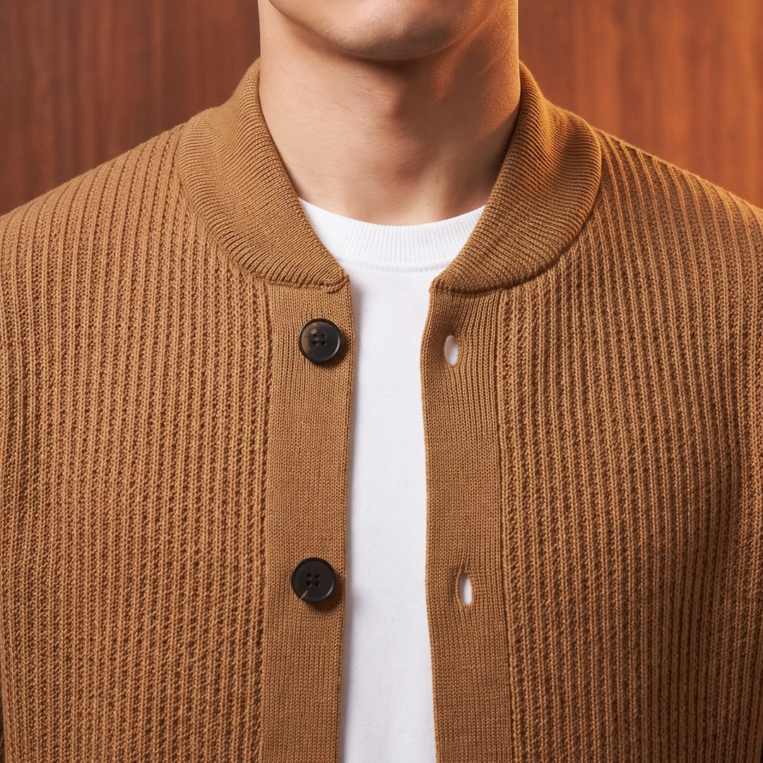 LAYERED SOFT KNIT CARDIGAN