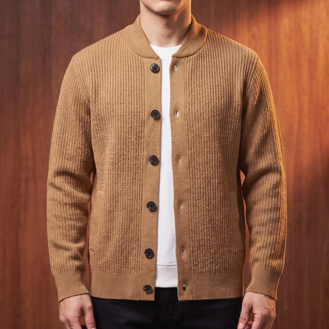 LAYERED SOFT KNIT CARDIGAN