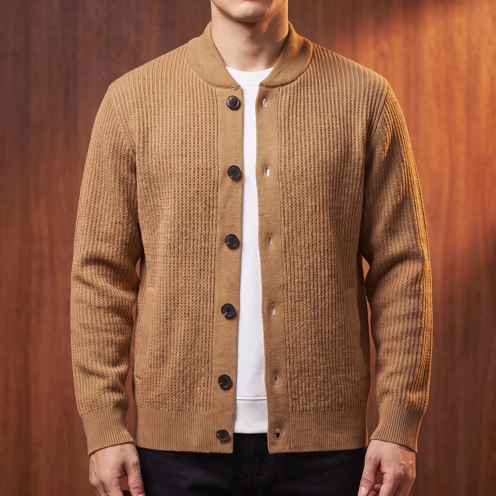 LAYERED SOFT KNIT CARDIGAN