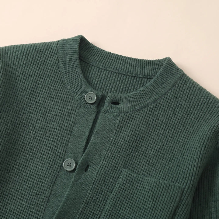 LOOSE FIT TEXTURED CARDIGAN