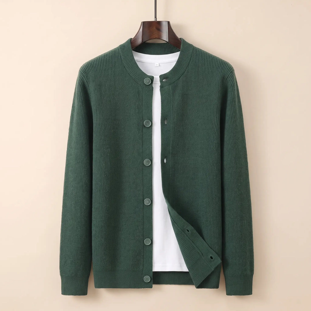 LOOSE FIT TEXTURED CARDIGAN