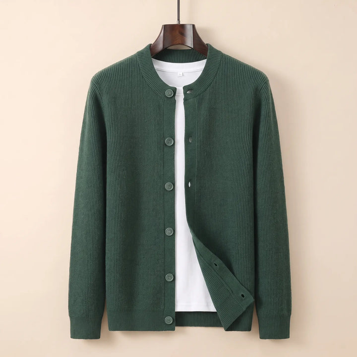 LOOSE FIT TEXTURED CARDIGAN
