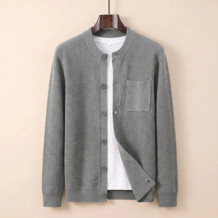 LOOSE FIT TEXTURED CARDIGAN