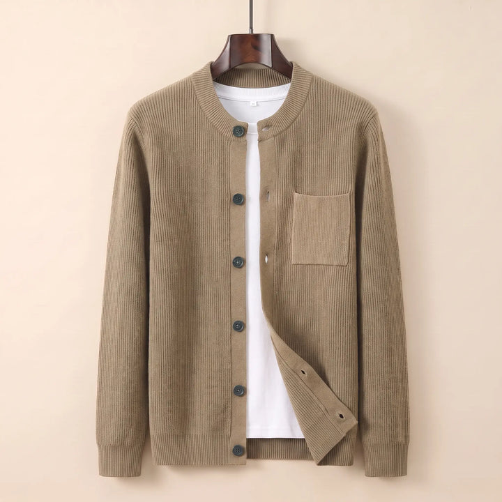 LOOSE FIT TEXTURED CARDIGAN