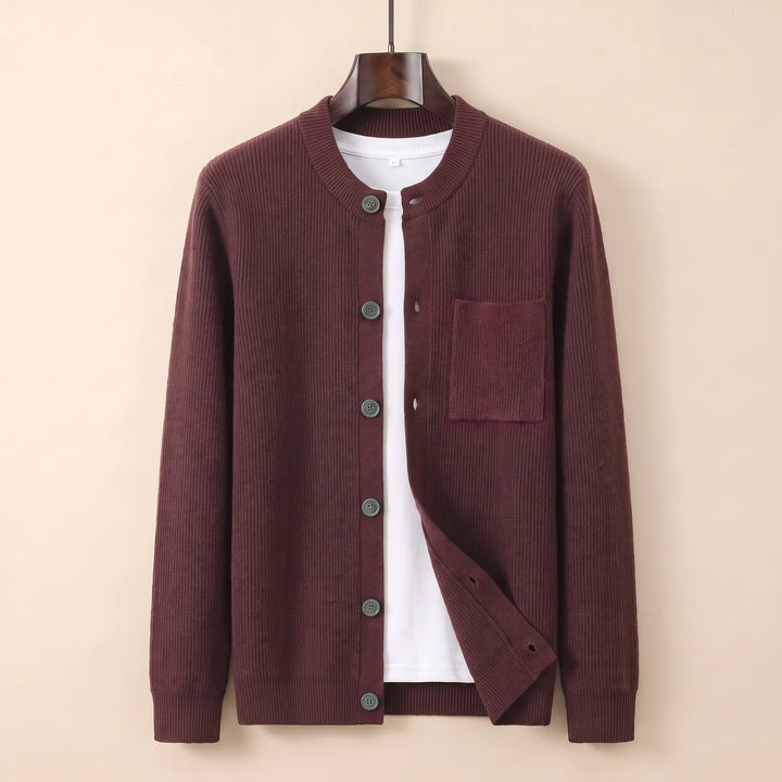 LOOSE FIT TEXTURED CARDIGAN
