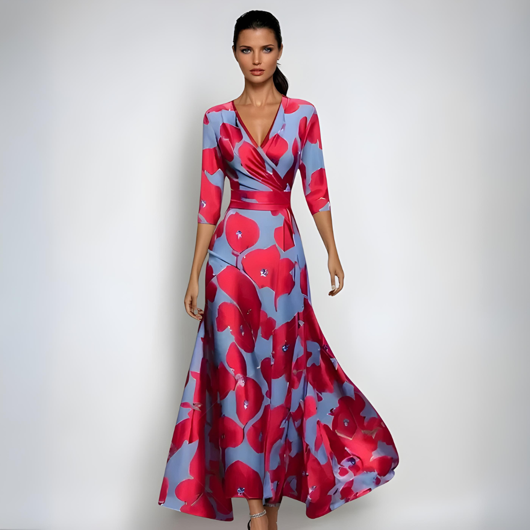 Lynor | Elegant Floral Wedding Guest Dress 0