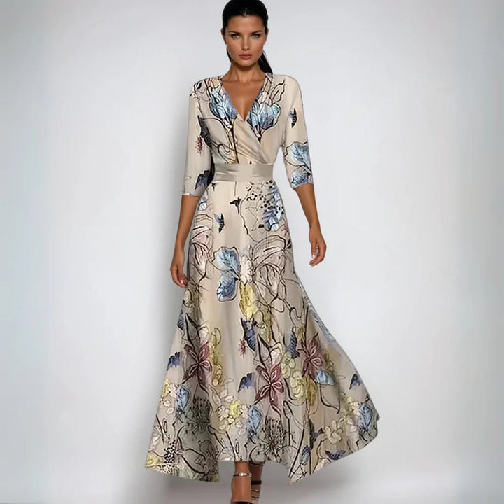 Lynor | Elegant Floral Wedding Guest Dress 2