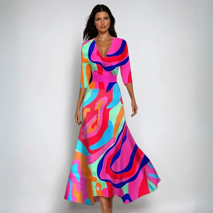Lynor | Elegant Floral Wedding Guest Dress 3