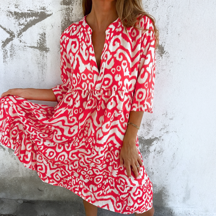 Lynor | Women's Elegant V-Neck Dress 1