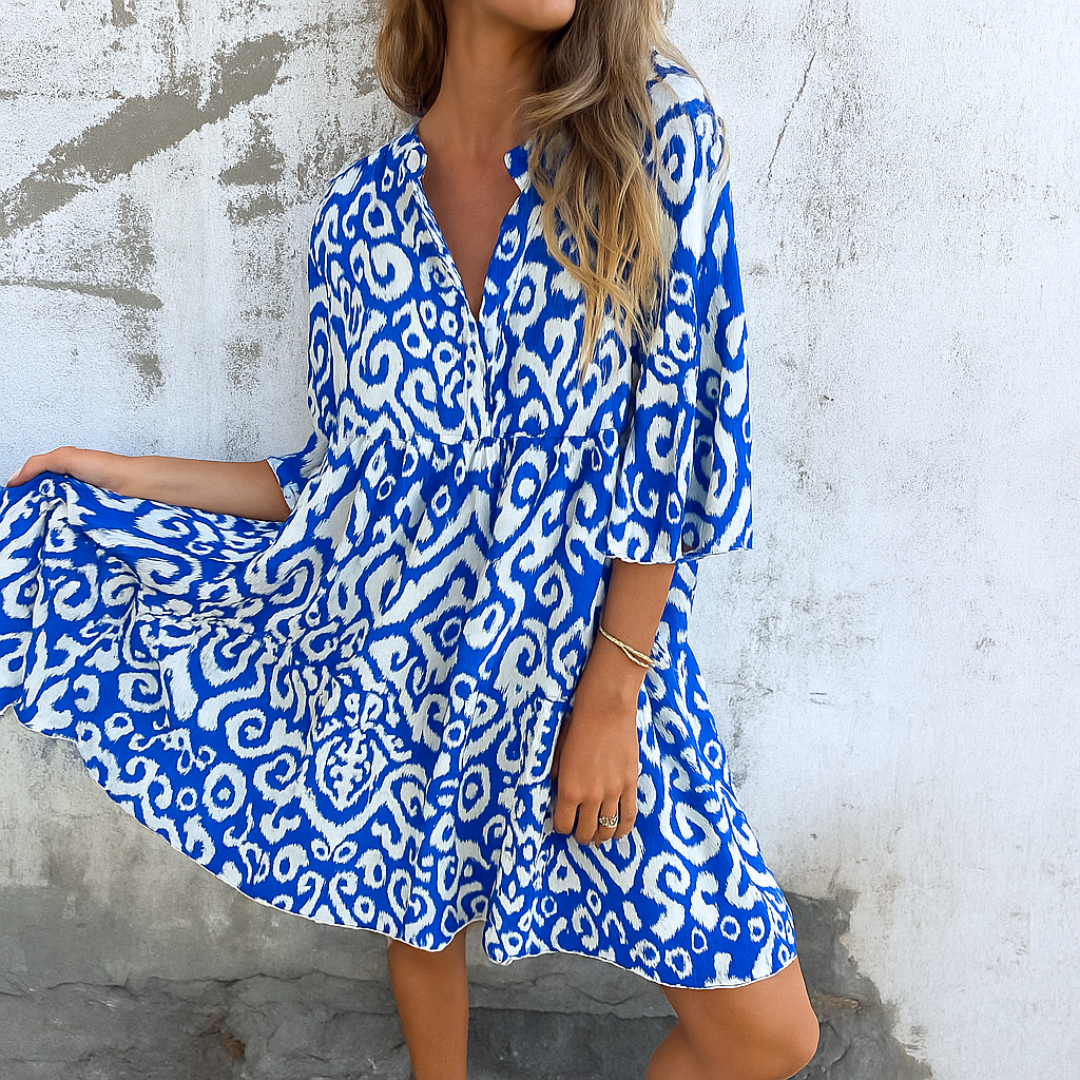 Lynor | Women's Elegant V-Neck Dress 2