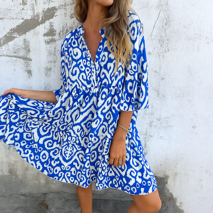 Lynor | Women's Elegant V-Neck Dress 2